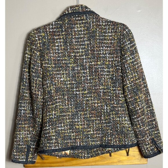 Firuze San Francisco Blazer Tweed Lady Jacket Boucle Glam Preppy Classy Women XS - Picture 13 of 14
